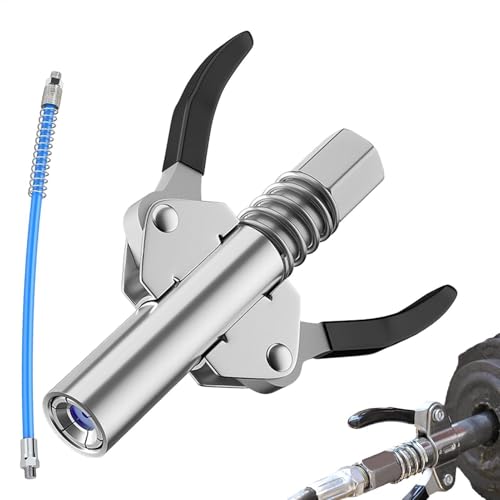 Bloqueio de acoplador de graxa, ferramenta de ajuste de graxa, Spray de graxa com alça dupla, Válvul