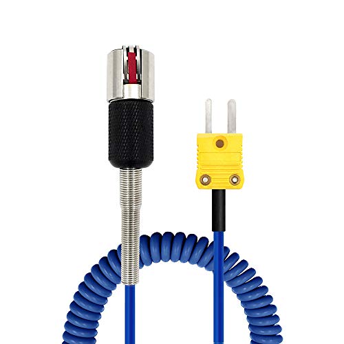 PerfectPrime K-Type Thermocouple Magnetic Surface Temperature Probe 572°F (TL0202)