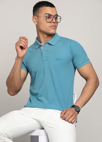 Image of INKKR Men's Solid Polo Neck Half Sleeve Stylish T-Shirt Combo