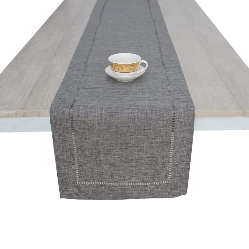 Mode Tischläufer Hohlen Tischläufer Tischläufer Grau Abwaschbar Tischläufer Deko Tischläufer Wiederverwendbaren Tischtuch Küche Esstisch Dekoration Für Hochzeit Kaffee Esstisch Dekor (32*180 cm) Cover