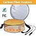 Round Food Warmer Electric Casserole Carrier - Large Heated Lunch Bag for Car Truck, 12V/24V/110V, Thermos for hot food for Potluck Cookouts Parties Picnic,Pie Carrier Bag