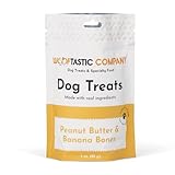 Wooftastic Dog Treats, Peanut Butter and Banana Bones, Training & Reward, Limited Ingredients, USA Made, for Small, Medium and Large Dogs, Snack Foods, Human Grade