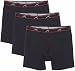 Terramar Men's Silkskins 6" Boxer Briefs with Pouch (Pack of 3),Black,X-Large