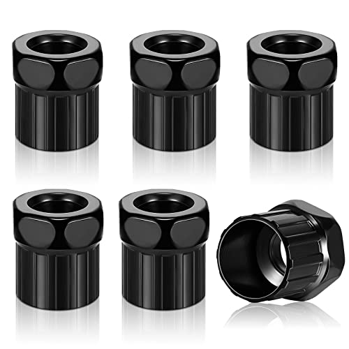 Riakrum 6 Pcs Bike Freewheel Remover Mountain Bike Cassette Removal Tool Black Lockring Tool for...