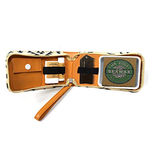 Surfer Gift & Surf Accessory with Stylish Zip Canvas Pouch,