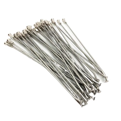 Stainless Steel Wire Spokes Kit With Nipples Compatible With CRF KXF YZF RMZ KEWS Motocross 21 Inch Front 18 Inch 19 Inch Rear(18 Rear Spokes)