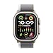 Apple Watch Ultra 2 [GPS + Cellular 49mm] Smartwatch with Rugged Titanium Case & Green/Grey Trail Loop S/M. Fitness Tracker, Precision GPS, Action Button, Extra-Long Battery Life