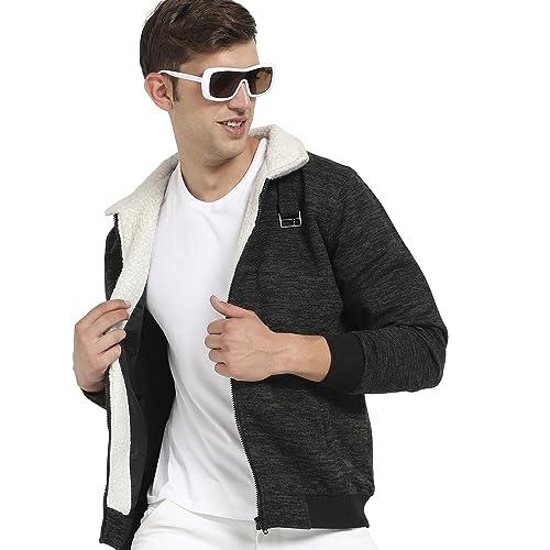 Image of CAHOOT Men's Jacket For Casual Wear | Hooded Neck | Zipper Closure | Long Sleeve | Regular Fit | Polyester Jacket Crafted With Comfort Fit For Everyday Wear