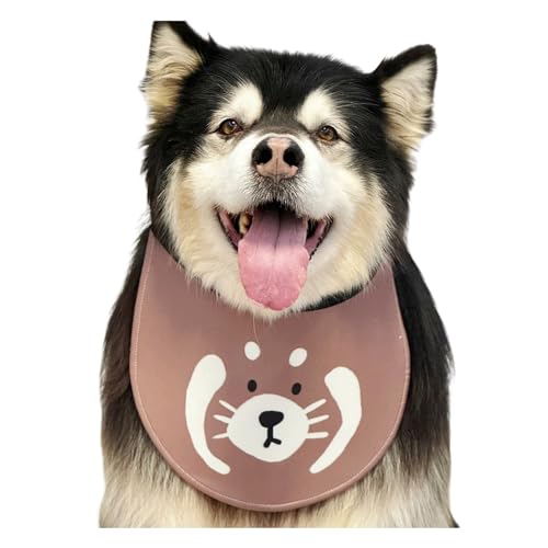 Dog Bandana Exquisite Printing Waterproof Cute Comfortable Upright Dog Drool Bib Adjustable Bib Handkerchief Accessories for Medium, Large and Extra-Large Dogs (XL,Color 9)