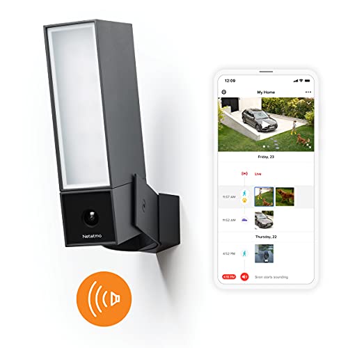 One-Day Sale: Up to 50% Off Security Camera Outdoor by Netatmo, Wireless Smart Security Camera, Built in 105 Decibal Alarm, WIFI Enabled, Integrated Floodlight and Movement Detection, NOCSUS One-Day Sale: Up to 50% Off Security Camera Outdoor by Netatmo, Wireless Smart Security Camera, Built in 105 Decibal Alarm, WIFI Enabled, Integrated Floodlight and Movement Detection, NOCSUS