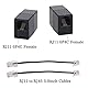 HAWAKA RJ11 zu RJ45 Adapter, RJ11 6p4c Stecker Telefon Kable auf RJ45 8p8c Adapter,Konverter für Ethernet zu Telefon Festnetz(2 Stück,Schwarz)