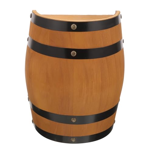 SECFOU Decorative Wine Barrel Barrel Photo Prop Bar Landscaping Decor Whiskey Cask