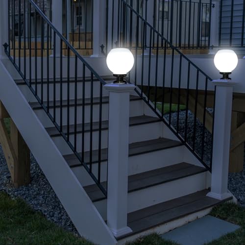 Luces solares para exterior de 20 cm, lámpara de paisaje para iluminar terrazas y vallas 4