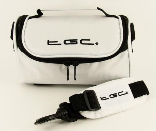 Camera Case for Minolta Vectis 30 with shoulder strap and Carry Handle (Cool White)