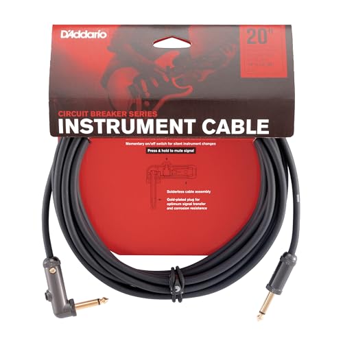 D'Addario __I V[hP[u (M^[V[h) Custom Series Circuit Breaker Cable [^[~[gXCb` PW-AGRA-20 (6.1m S-L) yKiz