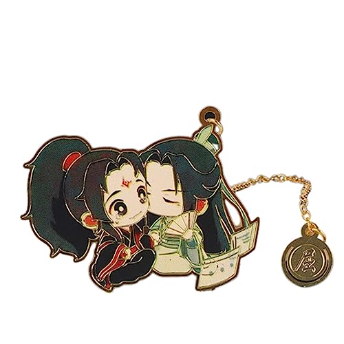 HDFC 人気アニメキャラクター周辺 ブックマーク 魔道祖師 藍忘機 魏無羨 陳情令 ブックマーカー 読書用 カード 子供 学生 ブック文房具 萌えグッズ 可愛い 誕生日 記念日 卒業 贈り物 プレゼント 日常用 コスプレ小物 (1)