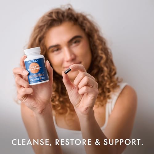 BIOHM Colon Cleanse Detox with Probiotics, 3 Day Quick Cleanse, 6 Capsules, Supports Constipation and Bloating Relief, 3 Servings, Gut Cleanse for Men and Women - Image 6