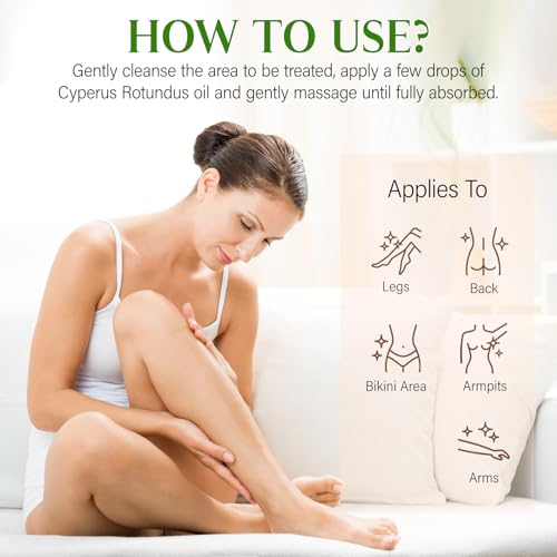 Image of GOGIFTGO Cyperus Rotundus Oil,Cyperus Oil,Cyprus Rotundus Oil for Hair Removal,Cyperus Oil Natural, Soothing and gentle,Reducing Body Hair Growth,Smooth Skin & Hair Removal,60ml