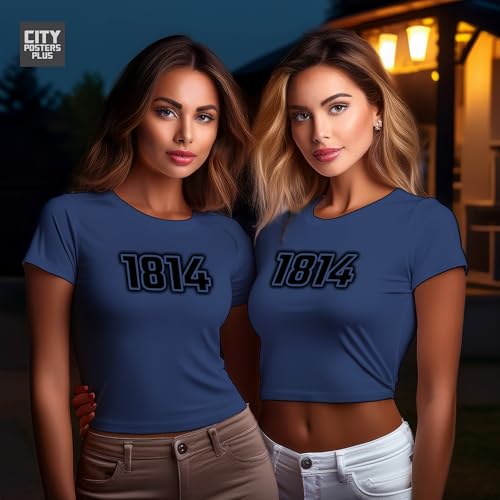 Crop top bleu marine 1814 avec une coupe ajustée et élégante - 4