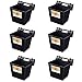 Little Giant HF15BLACK 15 Quart Mountable Plastic Hook Feeder, Black (6 Pack)