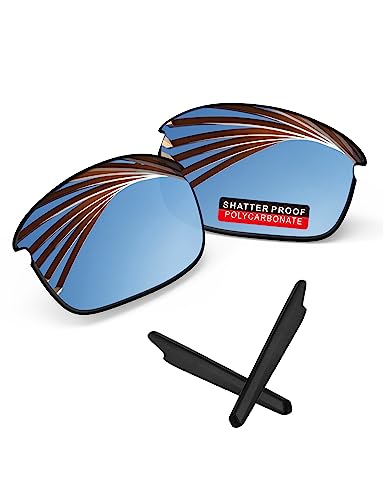 Image of PRO+ Polycarbonate Replacement Lenses & Ear Socks for Oakley Bottle Rocket OO9164 Sunglass