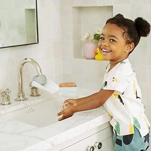 Image of Generic Faucet Extender for Toddlers and Kids, Universal Sink Faucet Extender for Kitchen and Bathroom, Fun Hand-Washing - 2 Packs, blue & pink