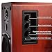 SINGING WOOD BT27 Active Bluetooth Bookshelf Speakers - 60W Powered Studio Monitors, Home Theater Computer Speakers with RCA, Treble/Bass Control, DSP & DRC | HiFi Sound, Wood Grain Finish (Walnut)