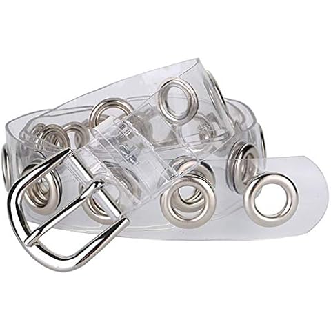 INOGIH Clear Waist Belt with Pin Buckle Cover