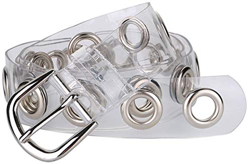 Kunststoff-Gürtel mit Dornschließe für Damen - Transparent -