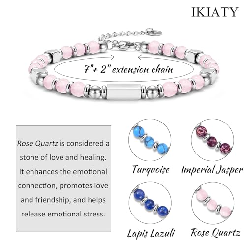 Image of Easter Basket Stuffers for Teens Girls Gifts Trendy Stuff, Tiny Beaded Bracelets Easter Gifts Birthday Graduation Jewelry Gifts for Teenage Girls Daughter Granddaughter Niece, Small, Pink