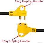 PEAKTOW PTR0112 RV Extension Cord 30Amp 50ft Power Supply Cable with LED Indicator, Grip Handle, and Cord Organizer ETL/cETL Listed