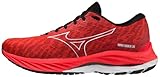 Mizuno Sneaker da Uomo Wave Rider 26, Accensione Rosso Bianco Nero, 42 EU