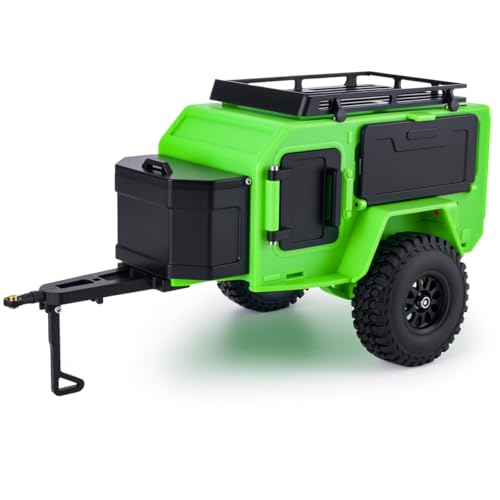 Costruzione ABS durevole e leggera: realizzato in materiale ABS di alta qualità, questo rimorchio RC è leggero (~ 260 g) ma abbastanza resistente per l'uso su sentiero senza aggiungere carico eccessivo