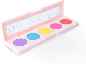 Ricosti Paleta de Sombras Acquarela, 5 Cores Vibrantes, 8,5g, Maquiagem Colorida