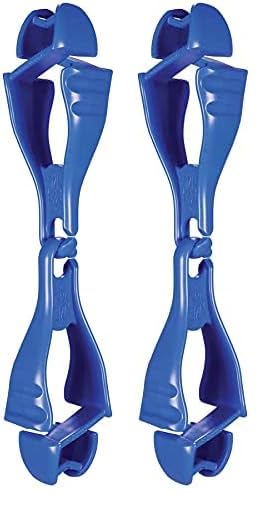 Image of Ergodyne Squids 3400 Glove Clip Holder with Dual Clips, Blue (Pack of 2)