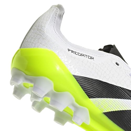 adidas Unisex Predator League 2G/3G Artificial Grass Football Boots, Cloud White/Core Black/Lucid Lemon, 36 EU – Ansicht 5