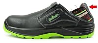 EuroRoutier Hybrid Black Nappa Echtleder, Clogs, S1P-SRC Sicherheitsschuhe (Numeric_41)