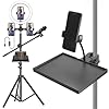 HomeVortex Microphone Stand Tray with Phone Clip, Sound Card Holder for Mic Stands up to 40mm, Accessory Shelf for Guitar Picks and Capo, Live Streaming and(Tray and 1 Clip) #5