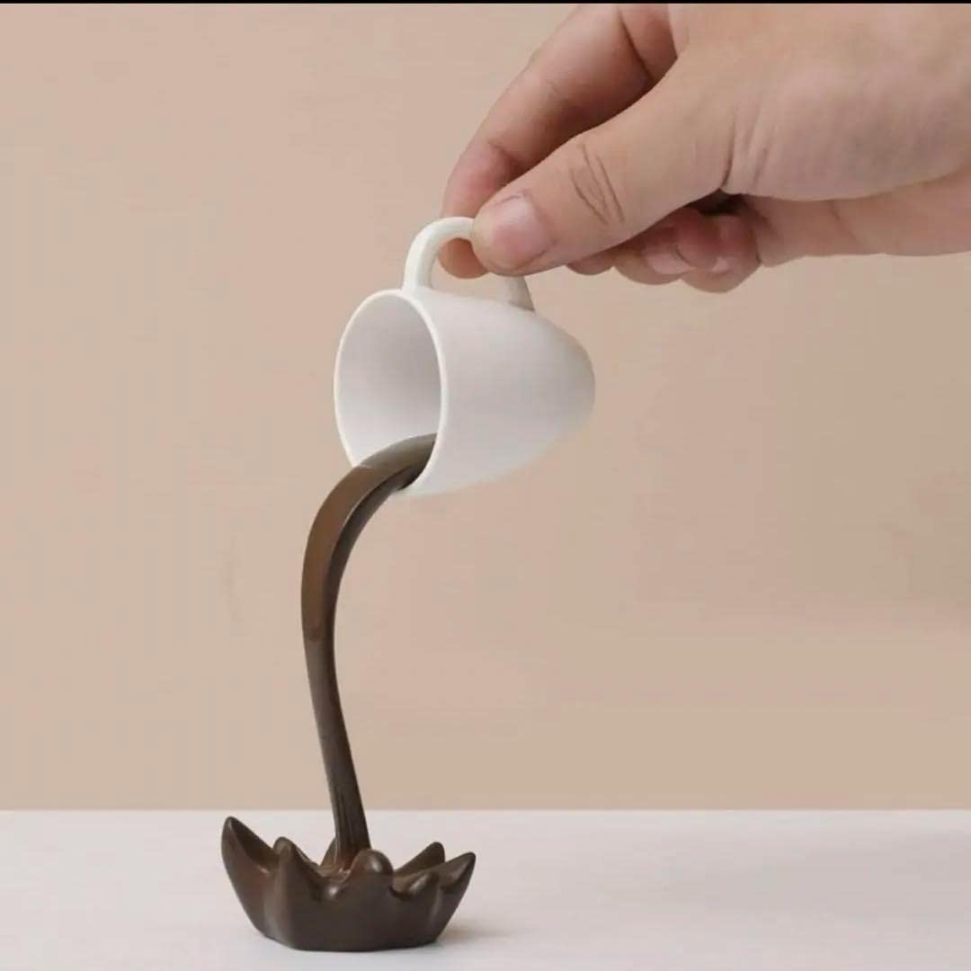 Amazon.co.jp: コーヒー オブジェ 置物 インテリア 小物 こぼれる 