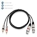 Pyle RCA to XLR Audio Cord - Dual RCA Male To XLR Female Connector 5 ft Heavy Duty Portable Professional Speaker Cable Wire Adapter - Delivers Nice Sound - Pyle PPRCX05