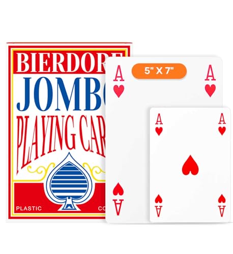 BIERDORF Diamond Waterproof Black Playing Cards, Poker Cards, HD, Deck of Cards (Black)