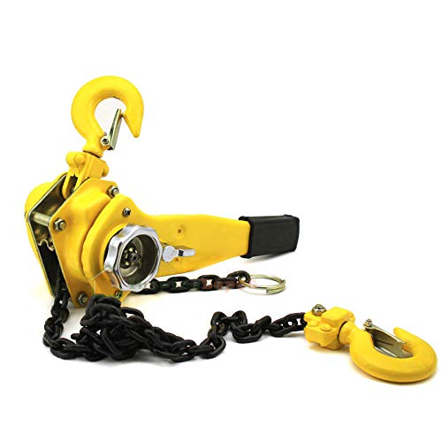XtremepowerUS Lift Lever Block Chain Hoist Comealong Lift Puller (1-1/2 Ton 5')