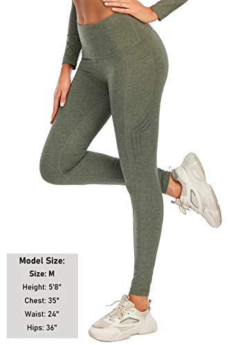 HUGE SPORTS Warme dameslegging met zak, hoge taille, ondoorzichtig, winter, fleece, sportbroek, fitness, hardlopen, yogabroek - Image 4