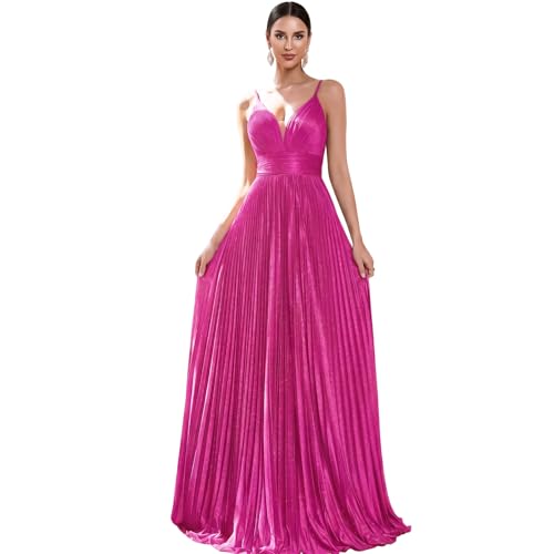 BluePlum Sexy Backless Maxi Formal Dress for Women, Wedding Guest Dresses with Embroidery Sequin...