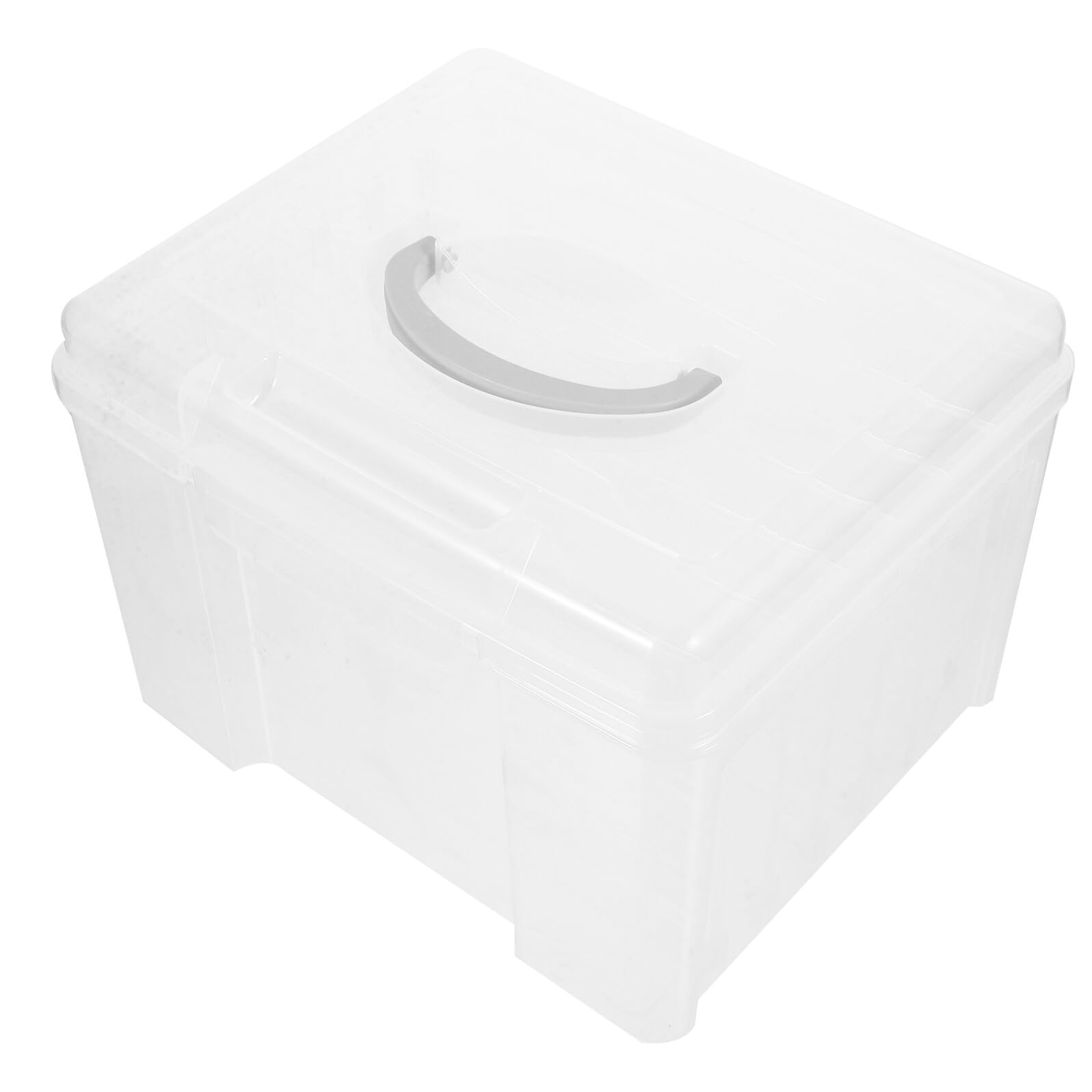 jojofuny Dokumentenaufbewahrungsbox aus Kunststoff, 6 Fächer, Tragbar
