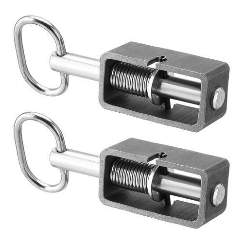 SPARKWHIZ Weld-On 5/8 Spring Latch Assembly with Plain Tube Trailer Gate Latch Pack of 2