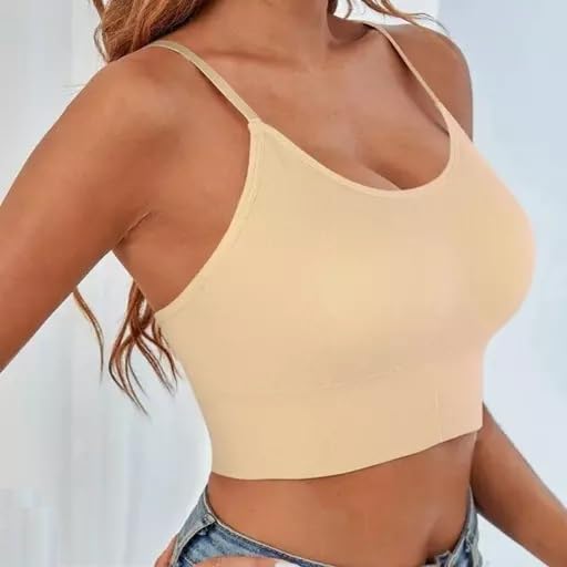 Image of KUMPA Women's Cotton Wirefree Full Coverage Regular Wear Lightly Padded Bra Pack of 3 (U K B 5693)