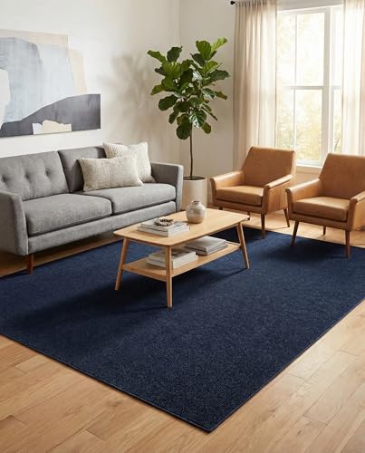 Tapete Rugs.com Outdoor Solid 5x8 Azul Marino miniatura 4
