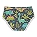 Joisal Cute Dino Jungle Navy Toddler Underwear Floral Cotton Girl Panties Cute Bright Briefs Girls Undies 5T