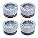 4PCS Amortiguador de Vibraciones para Lavadoras, Almohadilla de Goma para Lavadoras, Almohadillas Antideslizante para Lavadoras Amortiguador de VibracionesUniversal,para Lavadora y Secadora Gris3.5cm